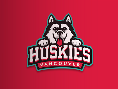 Huskies canada dog huskies husky logo sports vancouver