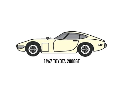 Toyota 2000GT 2000gt car illustration toyota
