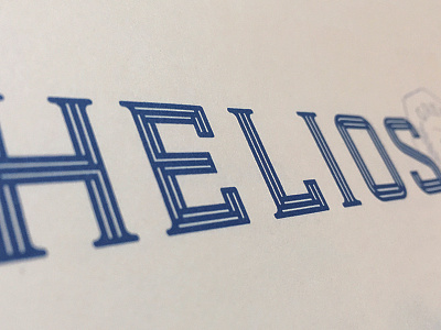 Helios custom type typography
