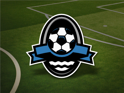 Soccer Crest badge black blue concept crest football soccer sports st.louis