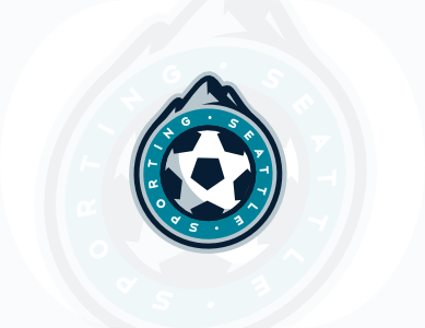 Sporting Seattle Crest ball crest football logo seattle shield soccer sports washington