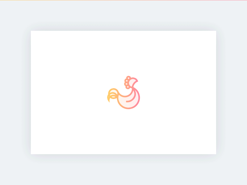 Roostr - Logo of Mobile App app gradient logo mobile orange patrykkopec pink rooster roostr yellow