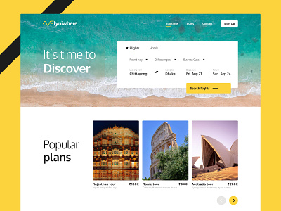 Flyiwhere bookings dailyui figma tickets trip advisor web ui