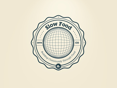 Slow Food Denver Badge badge colorado community denver slow food snail