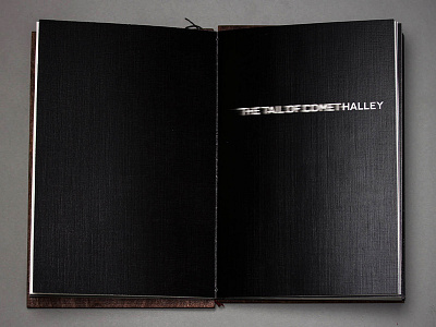 The Tail of Comet Halley 1910 book comet halley illustration may spread staccato tail typography