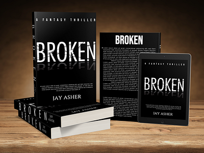 Broken black book book cover book cover art book cover design book cover designer book cover mockup broken design ebook ebook cover ebook cover design illustration photomanipulation typography white