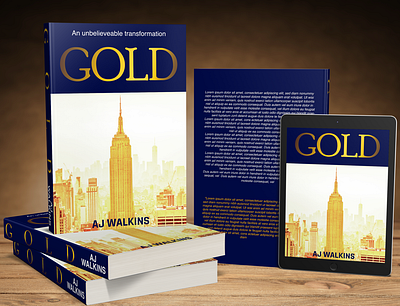 Gold black blue book book cover book cover art book cover design book cover designer book cover mockup ebook ebook cover ebookcoverdesign gold photomanipulation typography