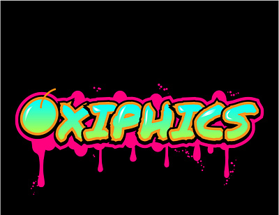 Oxiphics branding graffiti graphic design illustration logo logo design logotype paint typelogo typography