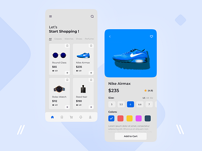 E-commerce App Design