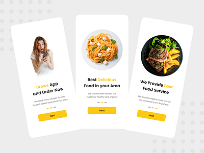 Food App Onboarding exploration