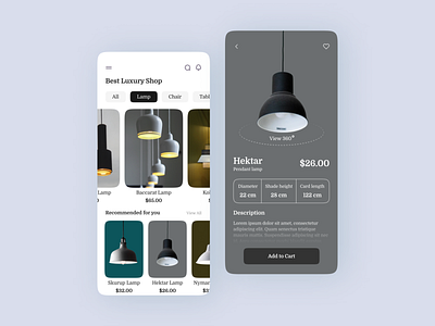 Lamp E-commerce Mobile App