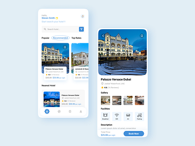 Hotel Booking - Mobile App Design