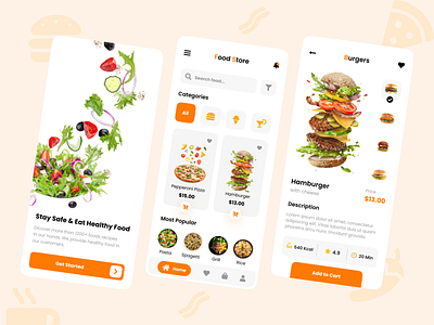 Food Delivery ios App UI