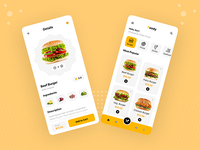 Food Delivery ios App UI