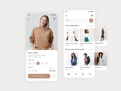 eCommerce concept app clothes commerce design e-shop ecommerce concept fashion shop store ui ux