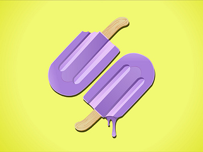 Space Popsicles grape popsicles square space