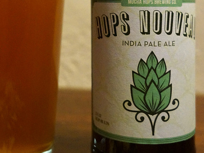 Hops Nouveau Beer Label
