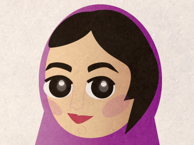 Persian girl in progress