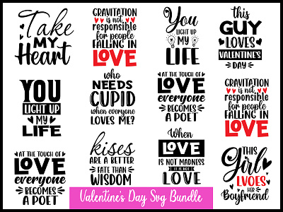 valentine's day svg bundle