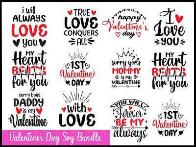 valentine's day SVG Bundle branding design graphic design illustration logo shirt t shirt design typography ui vector