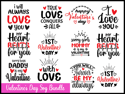 valentine's day SVG Bundle