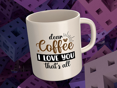 Coffee mug design graphic design motion graphics mug design