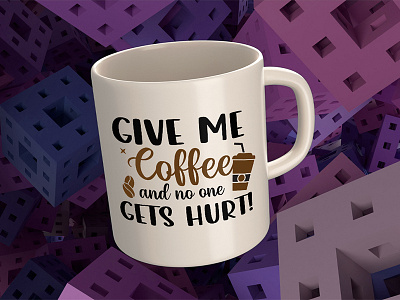 Coffee mug design design graphic design illustration t shirt design typography vector