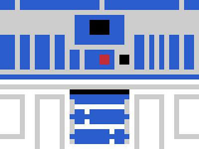 R2D2 Pixel Wallpaper