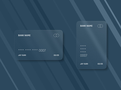 Digital Credit Card (horizontal & vertical) - UI Design