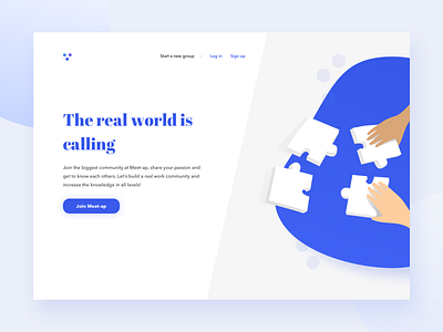 Meet-ap Landing Page Concept