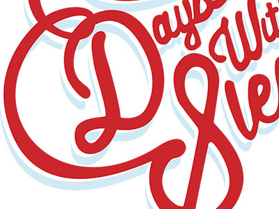 Days Without Sleep Logo band logo branding color trial drawn type hand drawn type hand rawn type logo logotype swashes type swashes vector