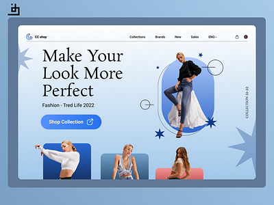 CC shop weman clothes store website (concept)