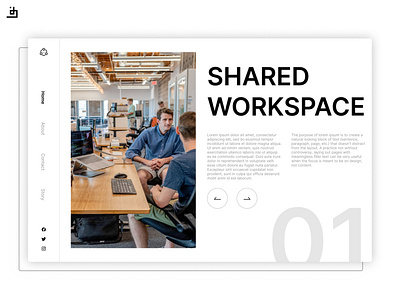 WS shared workspace landing website