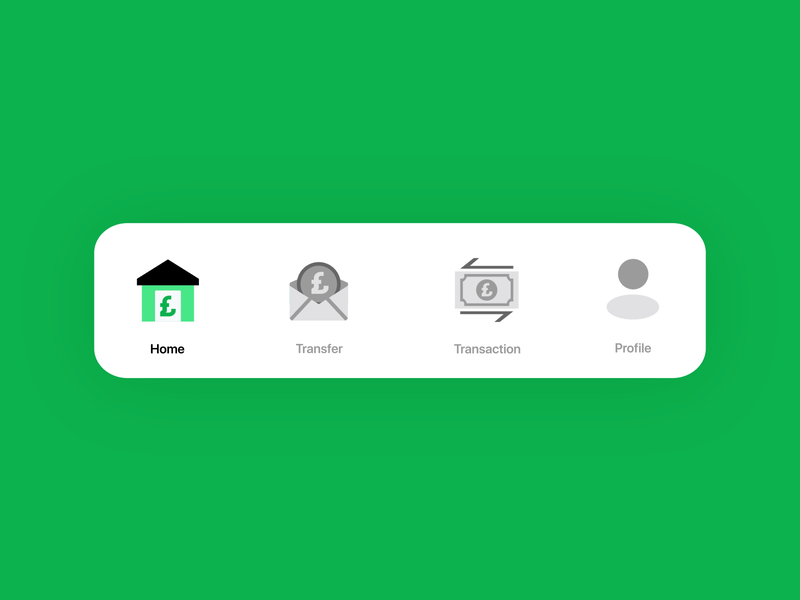 Animation Navigation bar 2d animation ae aftereffects android animation dailyui design fintech fintech app icon animation ios mobile motion design motion graphics motion icon ui ux