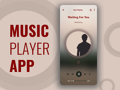 Music player app android app design app branding music player ui