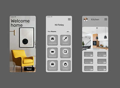 Smart Home app desgin first home smart smarthome