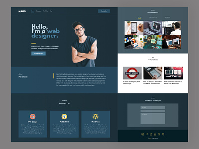 Web Designer Portfolio Landing Page