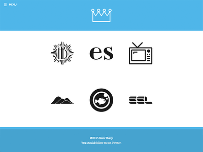 Portfolio blue logos portfolio website