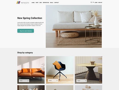 Furniture Shop Web Design adobexd design ecommerce shop furniture ui ux web webdesign