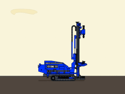 Drill Rig CGR 174 animated gif drill rig drilling rig drillrig geo geotech machine track machinery track mounted