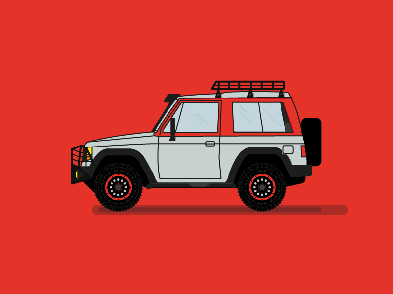 My first car Mitsubishi Montero 87 by Johan Hernández on Dribbble