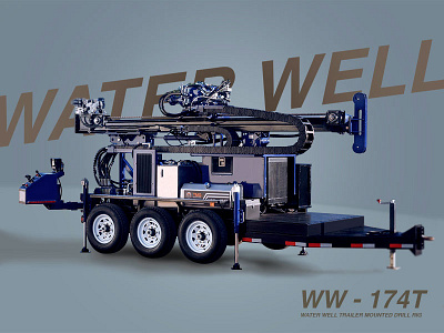 Water Well Drill Rig drill rig drilling email photoshop towing trailer water well