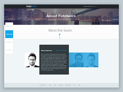 Fototwics About Us Page