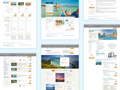 Resort Mockup hotel resort web design widget