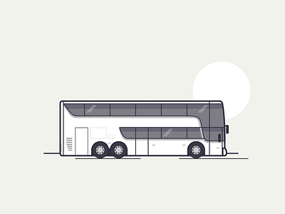 Tech Bus bus charter illustration san francisco thingsaroundsf transportation vector