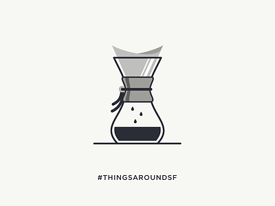 Pour Over Coffee cafe chemex coffee illustration pour over san francisco slow drip thingsaroundsf vector