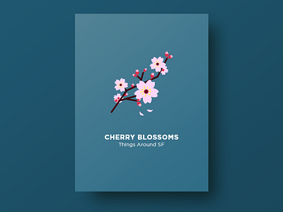 🌸 Cherry Blossoms cherry blossoms illustration plants sakura san francisco thingsaroundsf vector さくら 桜
