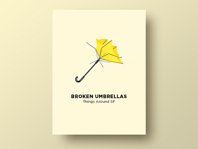 ☂️ Broken Umbrellas broken illustration mondays rain san francisco thingsaroundsf umbrella vector windy