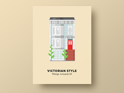 🏠 Victorian Styled Homes bay window full house home house illustration thingsaroundsf vector victorian