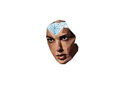 WIP Part 2 geometric illustration poly portrait polygon portrait